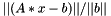 $ ||(A*x-b)|| / ||b|| $